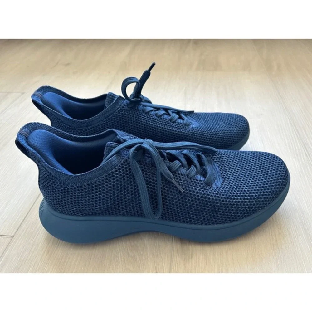 VIVAIA Unisex Mesh Urban Sneakers Navy Knit Walking‎ Comfort Shoes Hands free 44